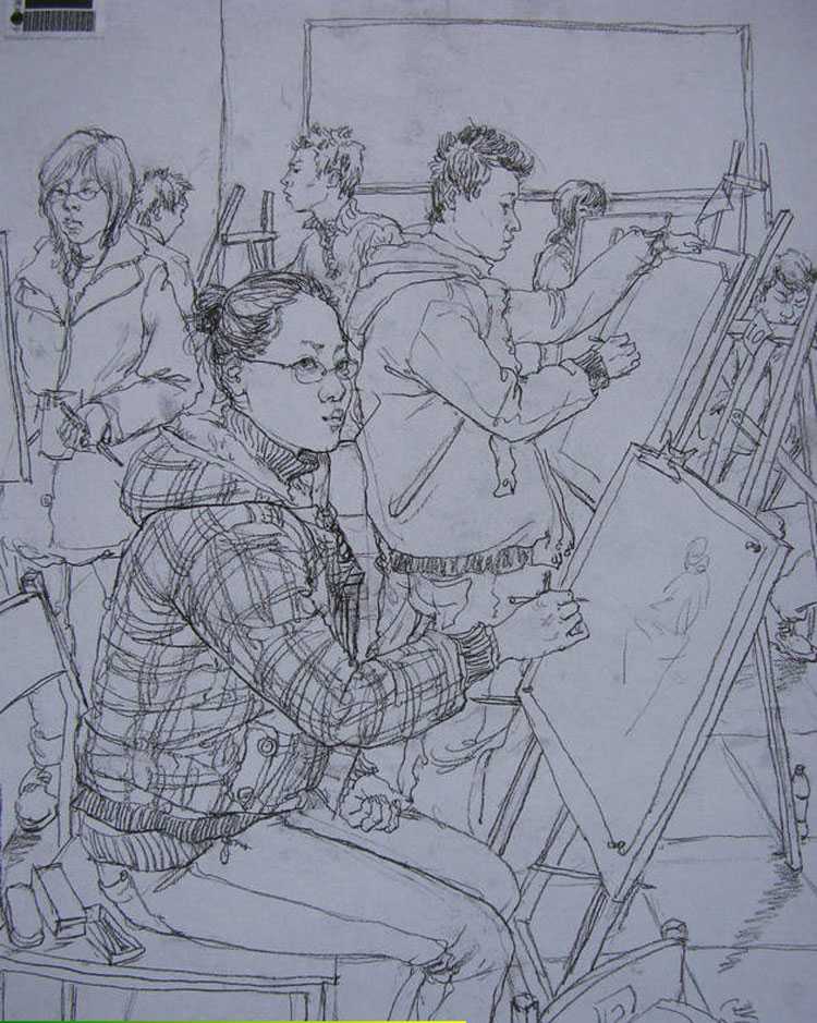 艺考美术专业历年优秀作品赏析 - 艺术社区 - 2010年中央美术学院造型艺术速写考卷06.jpg