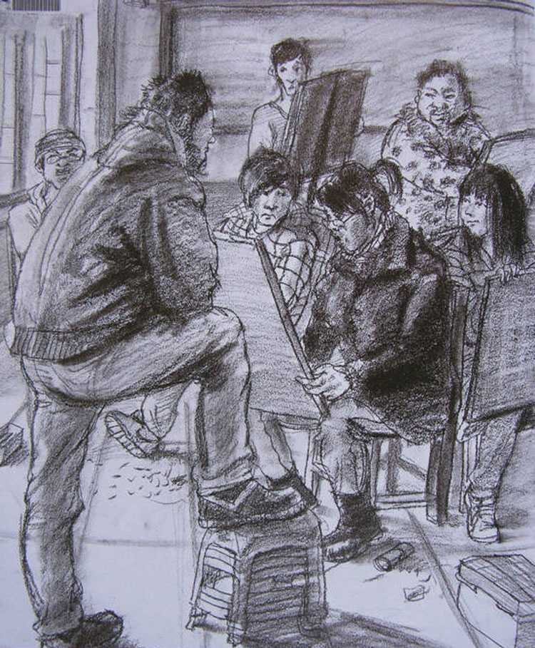 艺考美术专业历年优秀作品赏析 - 艺术社区 - 2010年中央美术学院造型艺术速写考卷01.jpg